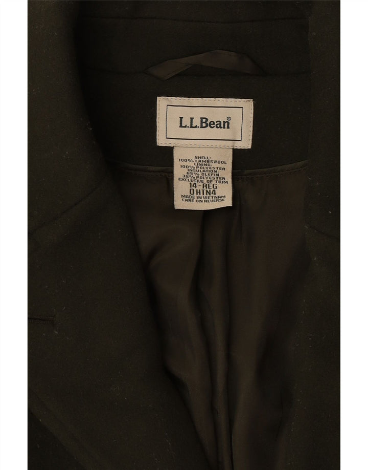 Γυναικείο παλτό L.L.Bean US 14 XL Khaki Lambswool