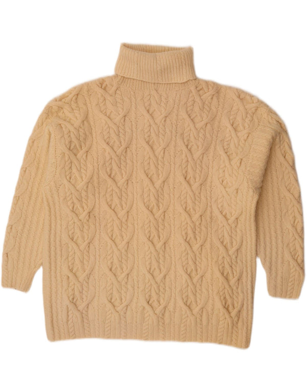 Banana Republic Γυναικείο πουλόβερ με ρολό λαιμόκοψη UK 14 Medium Beige