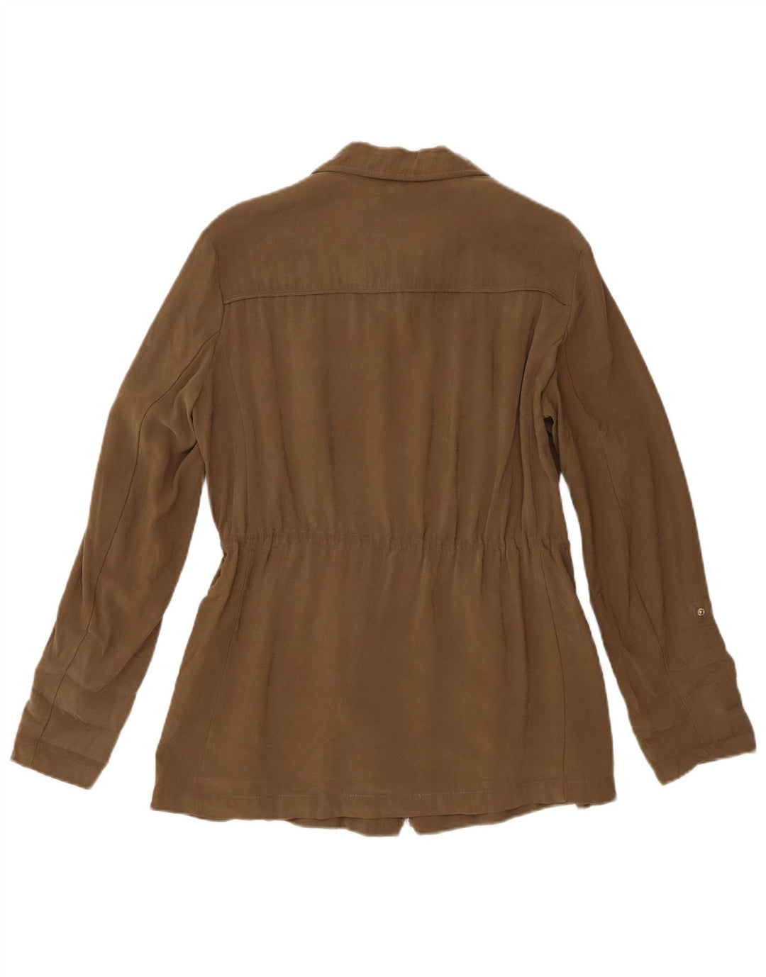 Zara Γυναικείο Bomber Jacket UK 14 Medium Khaki Viscose