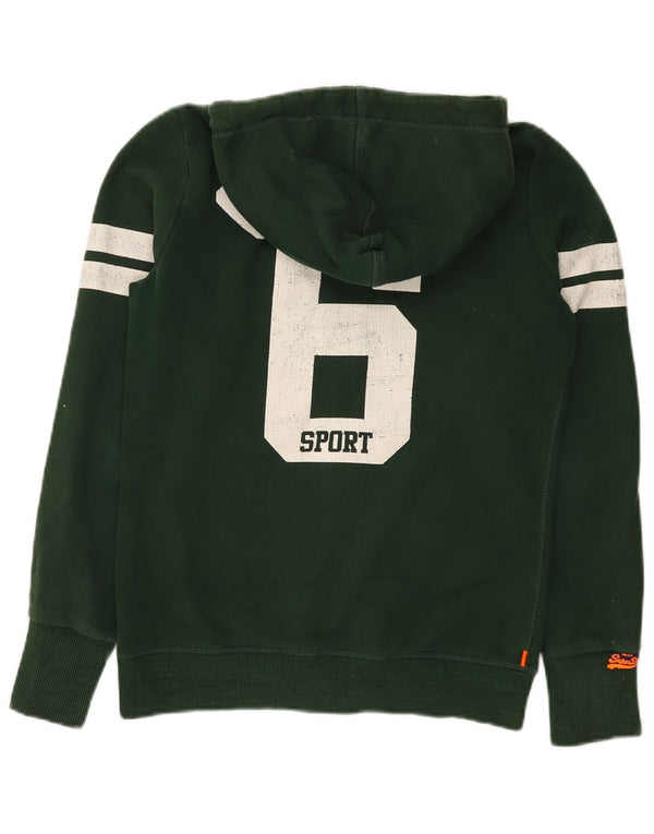 Superdry Γυναικείο πουλόβερ με κουκούλα με φερμουάρ Osaka UK 14 μεσαίο βαμβακερό