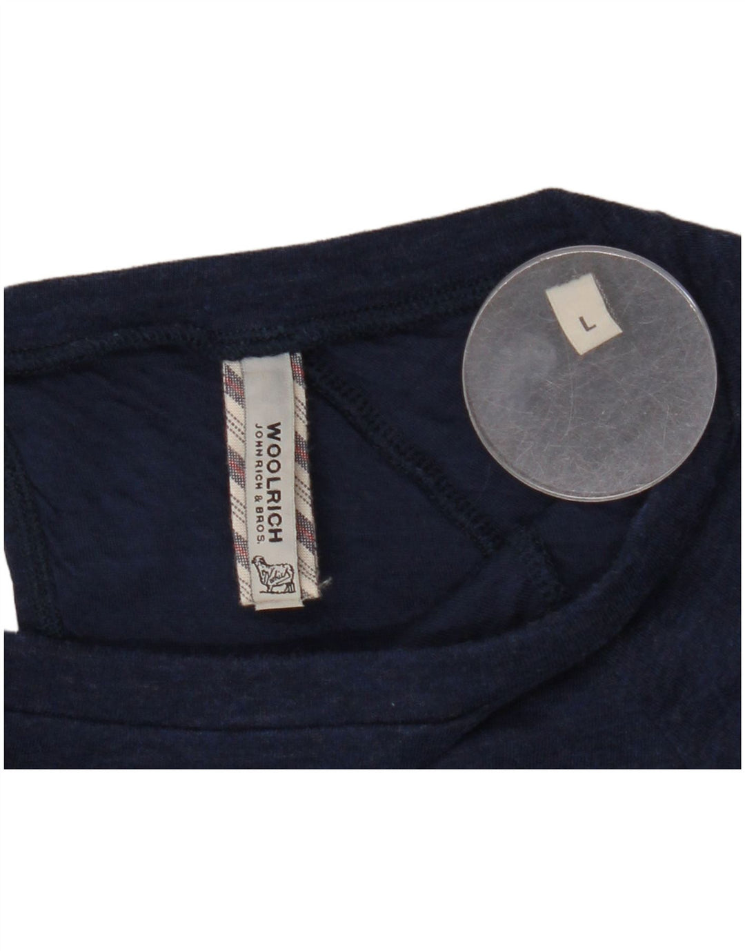WOOLRICH Γυναικείο τοπ μακρυμάνικο UK 16 Large Navy Blue