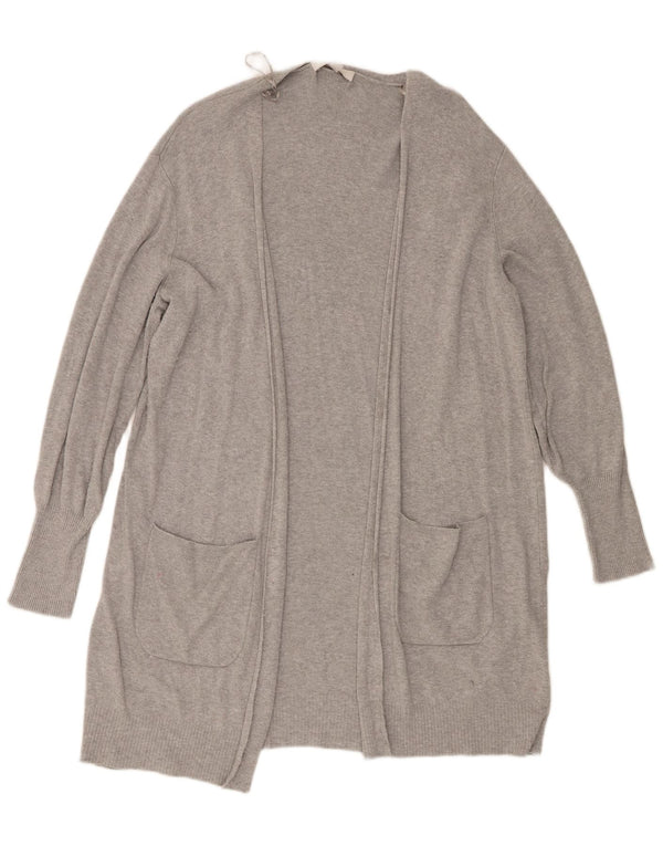 Marks & Spencer Γυναικείο πουλόβερ Longline Cardigan UK 16 Large Grey Flecked