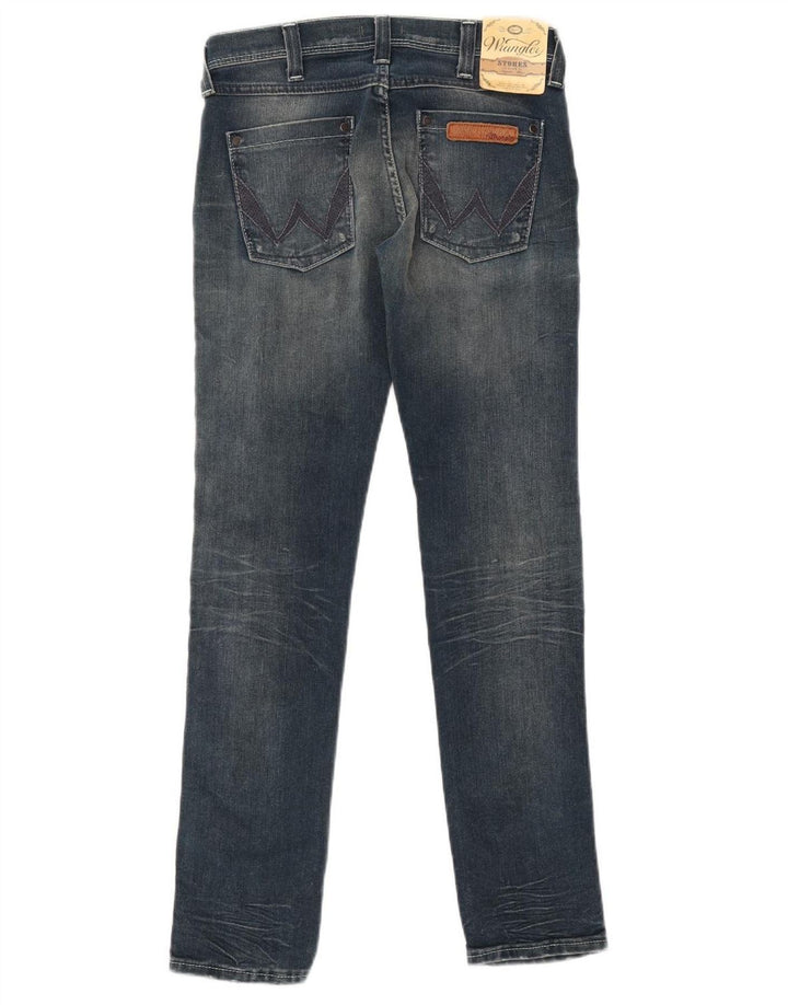 WRANGLER Γυναικεία Stokes Slim Jeans W28 L30 Navy Blue Cotton