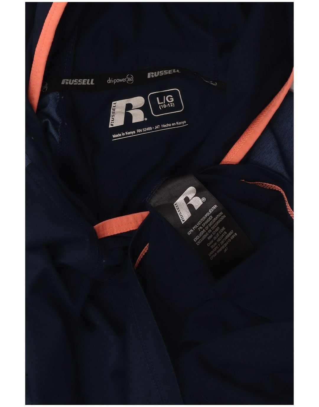 Russell Athletic Boys Top μακρυμάνικο 10-11 ετών Μεγάλο Navy Blue