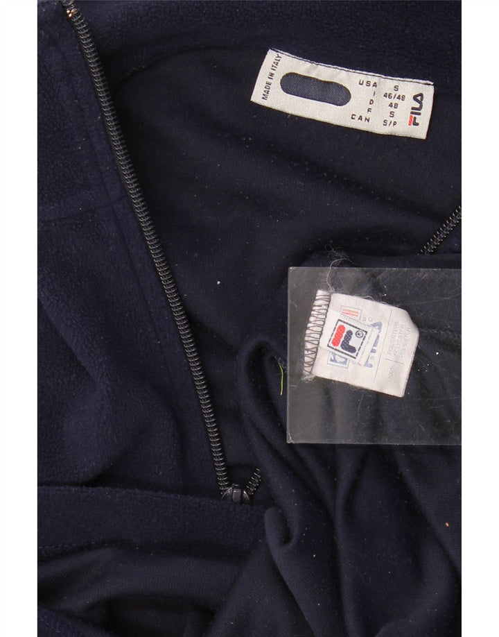 Ανδρικό φερμουάρ FILA Fleece Jumper Μικρό Navy Blue Polyester