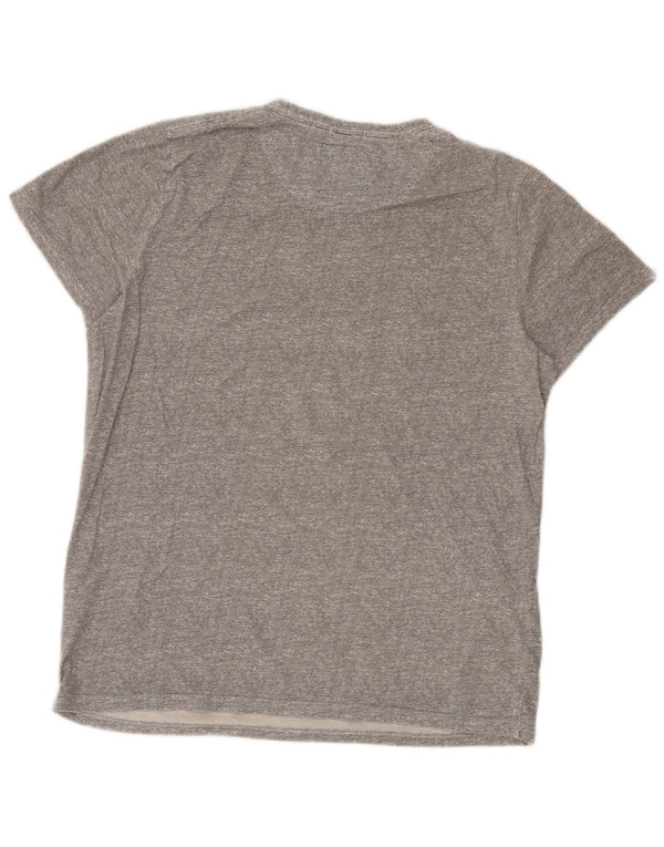 Ανδρικό γραφικό μπλουζάκι Hollister Top Μεσαίο γκρι βαμβακερό