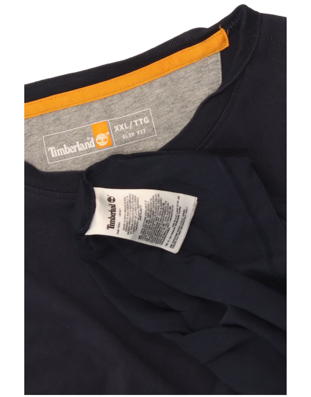 Ανδρικό T-Shirt Timberland Slim Fit Top 2XL Navy Blue Cotton