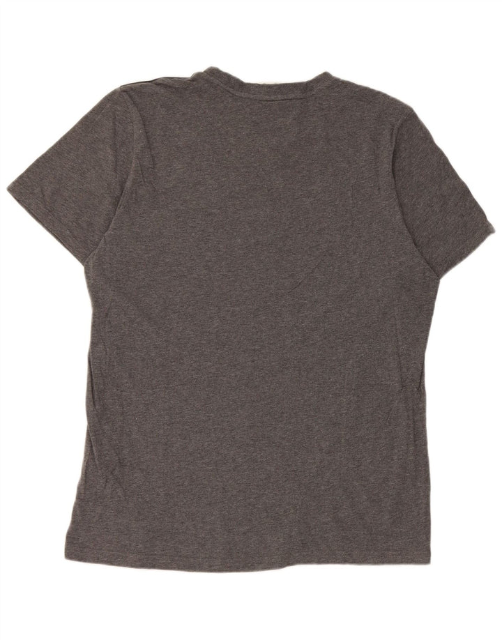 Ανδρικό T-Shirt Adidas Top μεγάλο γκρι βαμβακερό