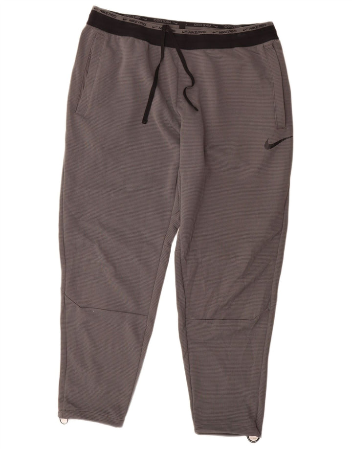 Ανδρικό παντελόνι αθλητικής φόρμας Nike Dri Fit 2XL Γκρι χρώματος πολυεστέρας