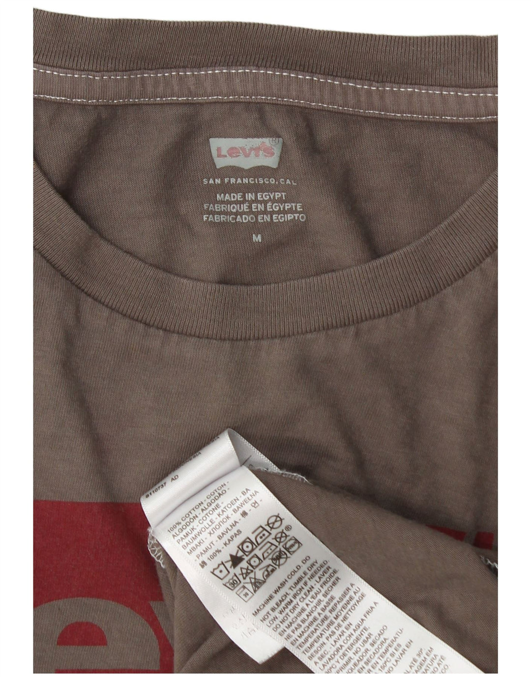 Γυναικείο γραφικό μπλουζάκι Levi's Top UK 14 μεσαίο γκρι βαμβακερό