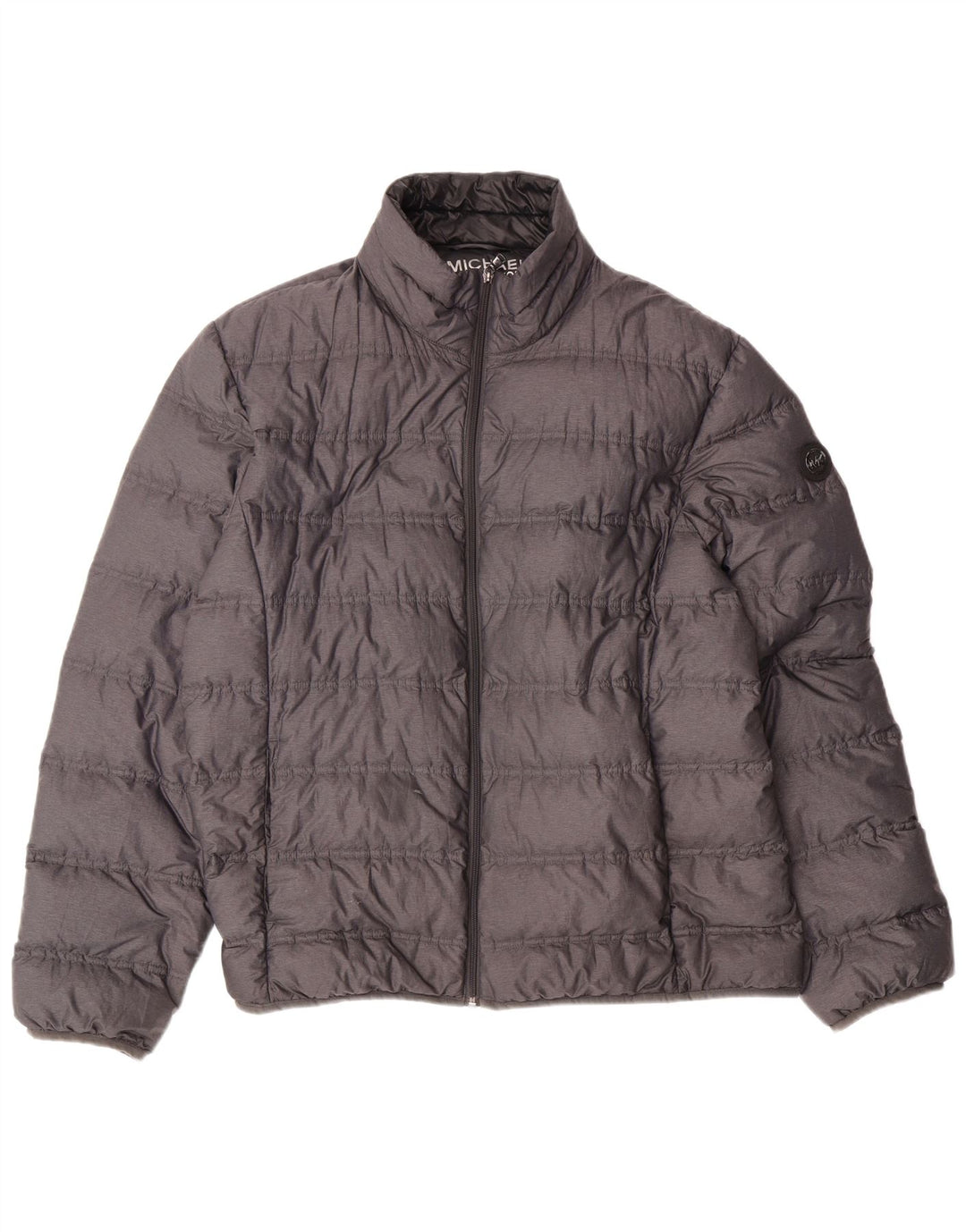 MICHAEL KORS Mens Padded Jacket UK 40 Large Grey Nylon