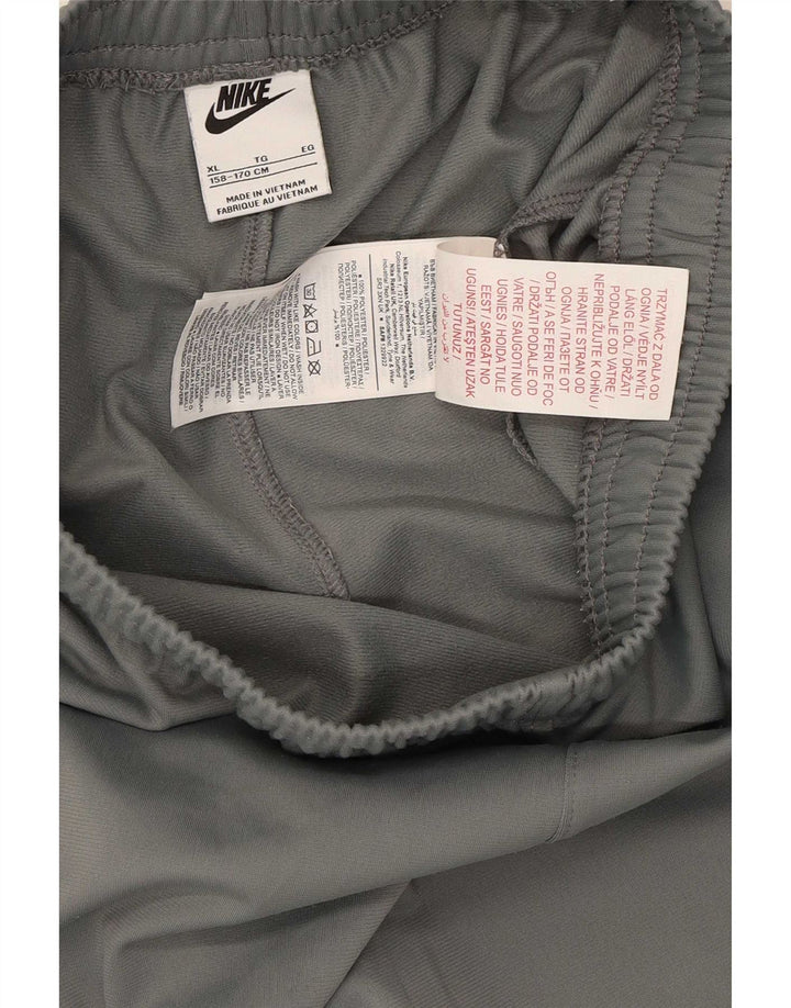 Nike Boys Tracksuit Trousers Joggers 13-14 Years Grey Polyester