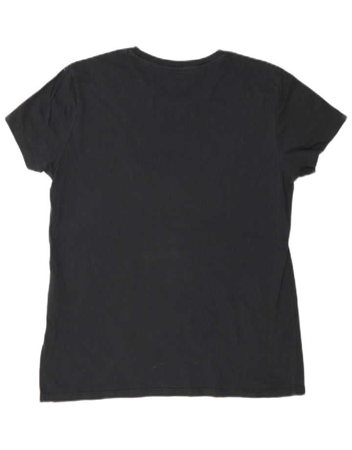 Γυναικείο γραφικό μπλουζάκι Levi's Oversized Top UK 10 Small Black
