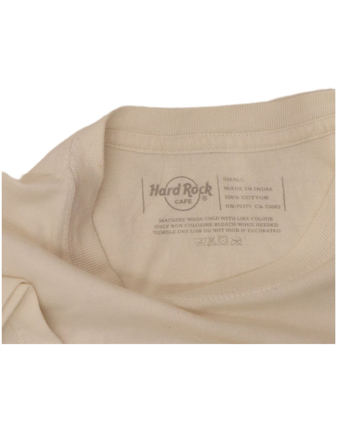 HARD ROCK CAFE Ανδρικό γραφικό μπλουζάκι Amsterdam Μπλουζάκι μικρό λευκό βαμβακερό