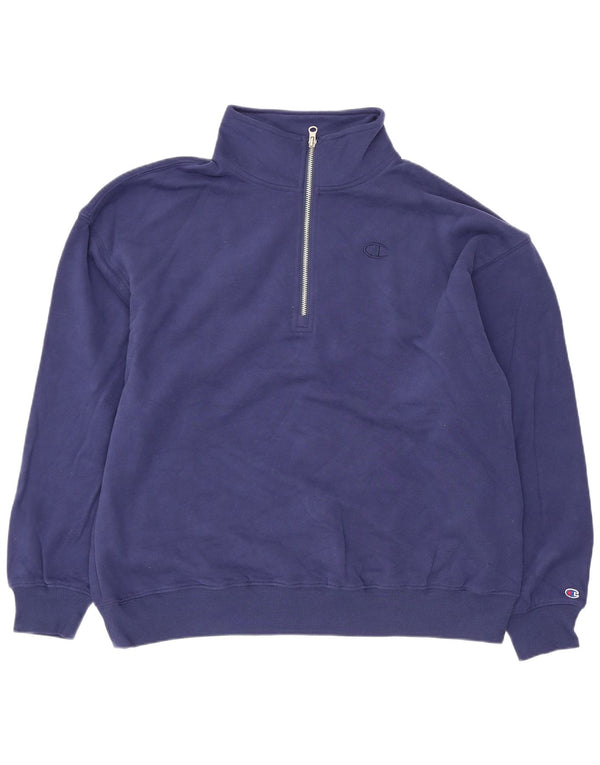 Champion γυναικεία φούτερ με φερμουάρ με λαιμόκοψη Jumper UK 14 Medium Navy Blue