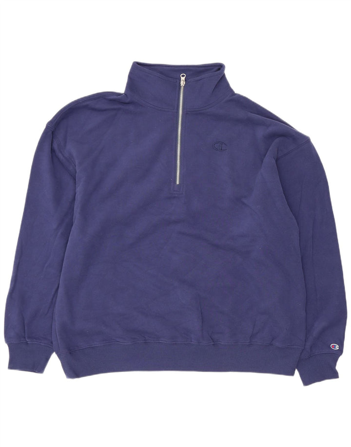 Champion γυναικεία φούτερ με φερμουάρ με λαιμόκοψη Jumper UK 14 Medium Navy Blue