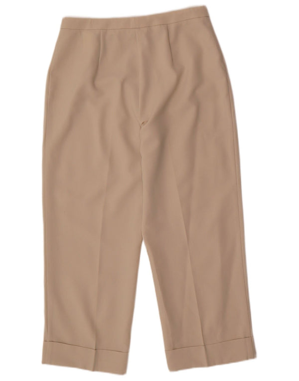 Marks & Spencer Γυναικείο ίσιο κομμένο παντελόνι UK 12 Medium W30 L24 Beige