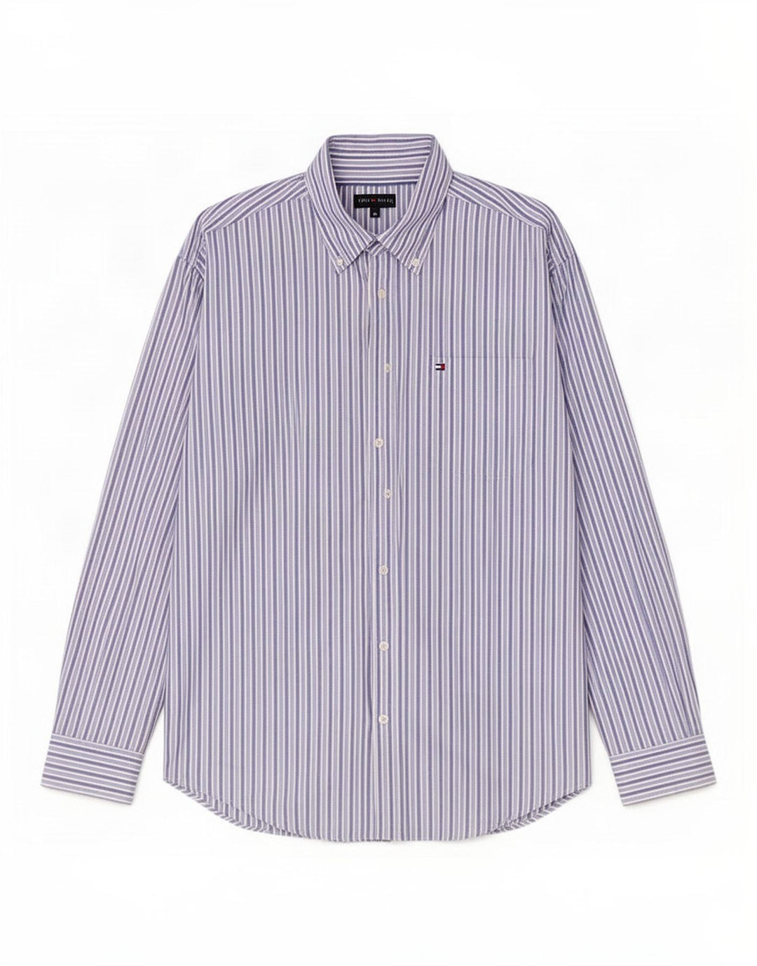Ανδρικό πουκάμισο Tommy Hilfiger με μεσαίο μπλε pinstripe