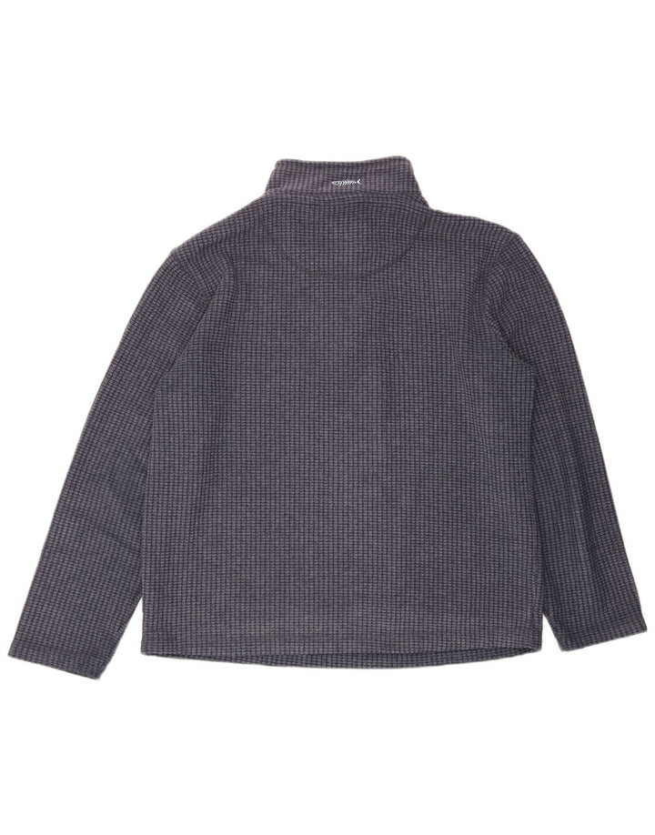 Weird Fish Mens Zip Fleece Jumper Large Navy Blue Polyester