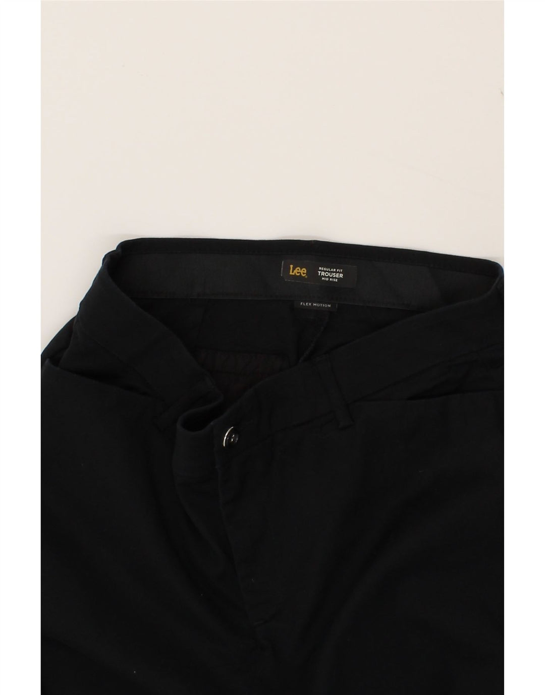 LEE Womens Mid Rise Regular Casual Trousers W34 L30 Black Vintage Lee and Second-Hand Lee from Messina Hembry 