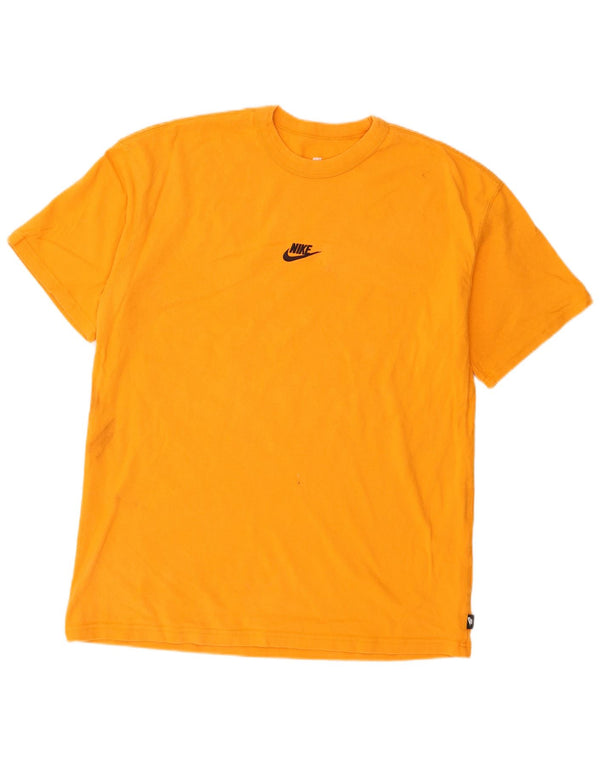 Nike Mens Loose Fit T-Shirt Top Medium Orange Cotton