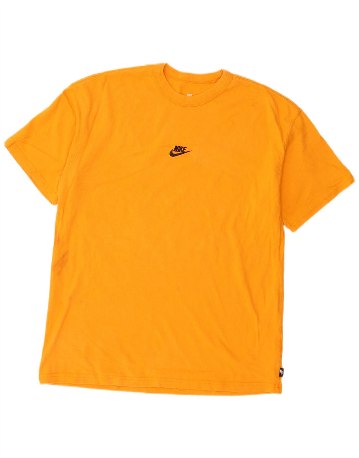 Ανδρικό μπλουζάκι Nike με χαλαρή εφαρμογή, μεσαίο βαμβακερό πορτοκαλί