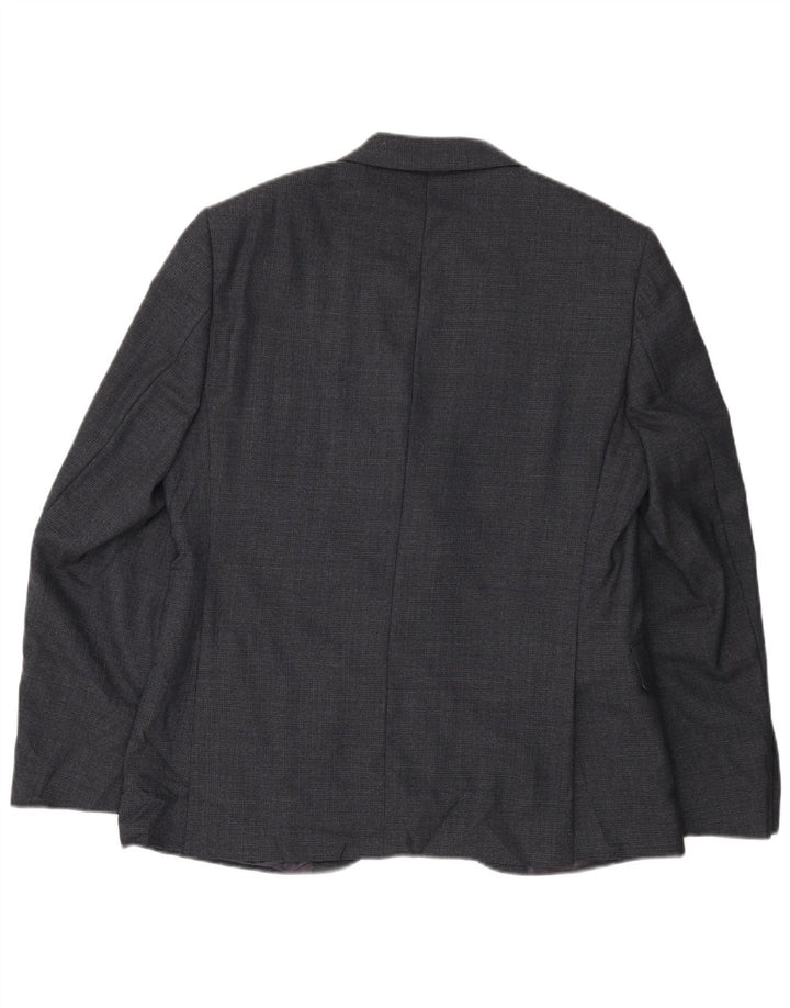 MARKS & SPENCER Ανδρικό σακάκι με 2 κουμπιά σακάκι IT 52 XL Navy Blue Wool