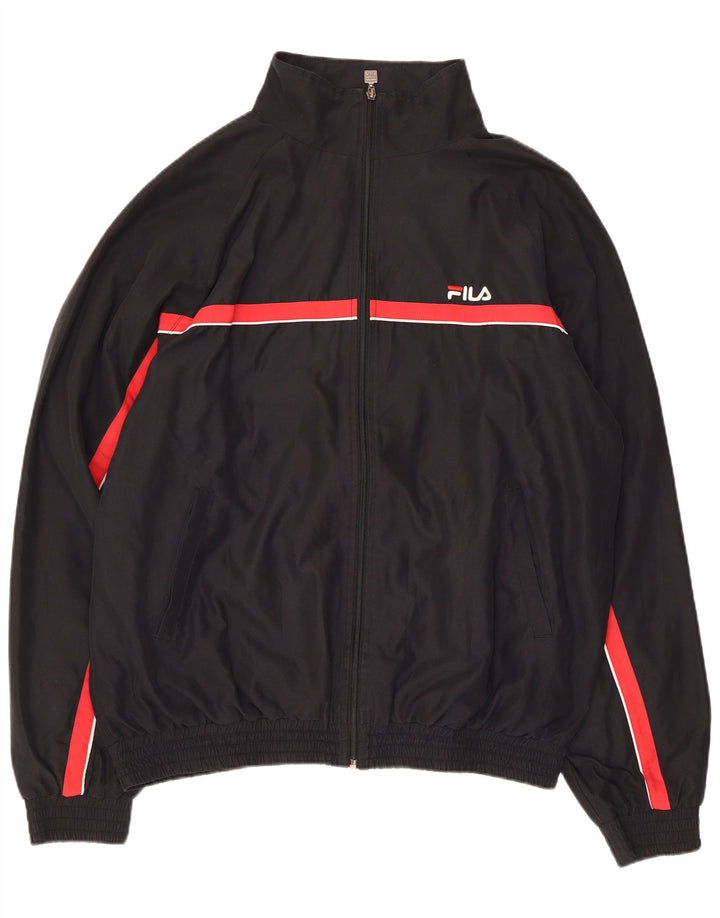 Ανδρική φόρμα Fila Top Jacket XL Μαύρο Πολυεστέρας