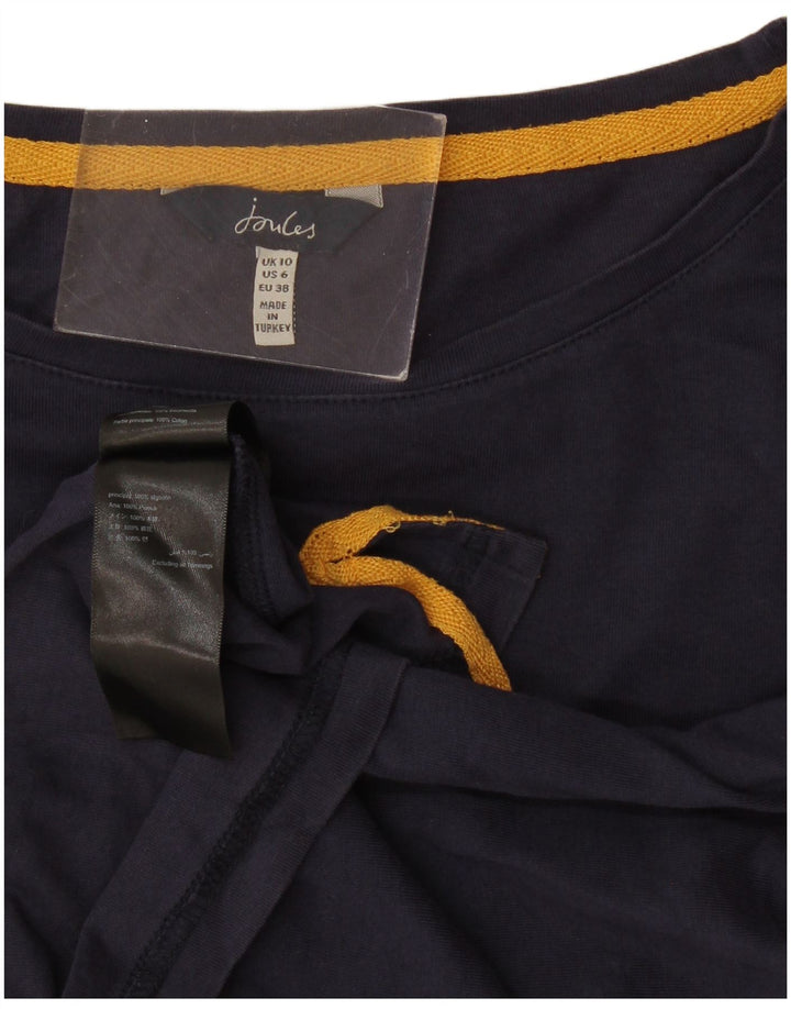 Joules Γυναικείο υπερμεγέθη μακρυμάνικο UK 10 Small Navy Blue βαμβακερό
