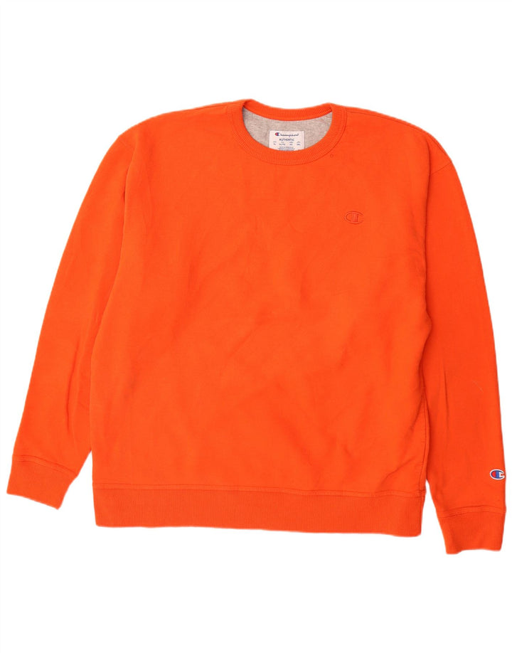 CHAMPION Mens Sweatshirt Jumper XL Orange Cotton