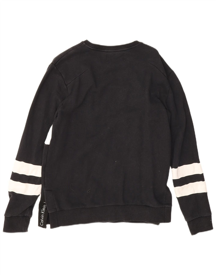 Ανδρικό φούτερ Calvin Klein Jeans Jumper Medium Black Colourblock Βαμβακερό