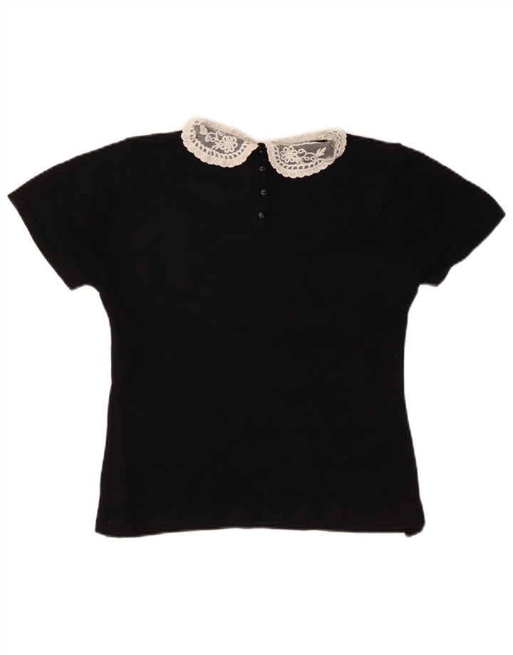 Marks & Spencer Γυναικεία μπλούζα Crop Top UK 12 Medium Black