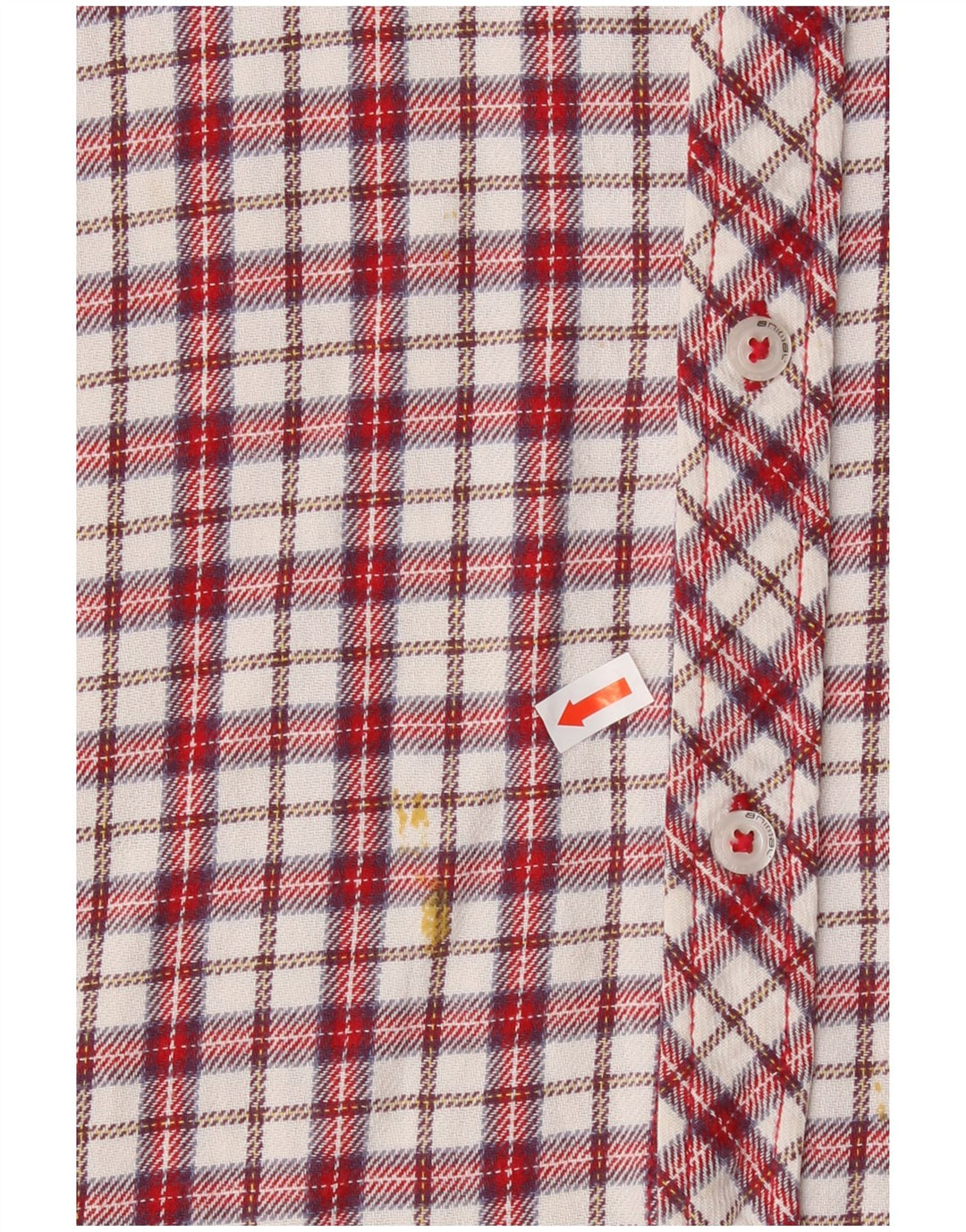 ANIMAL Mens Flannel Shirt Large Red Check Cotton