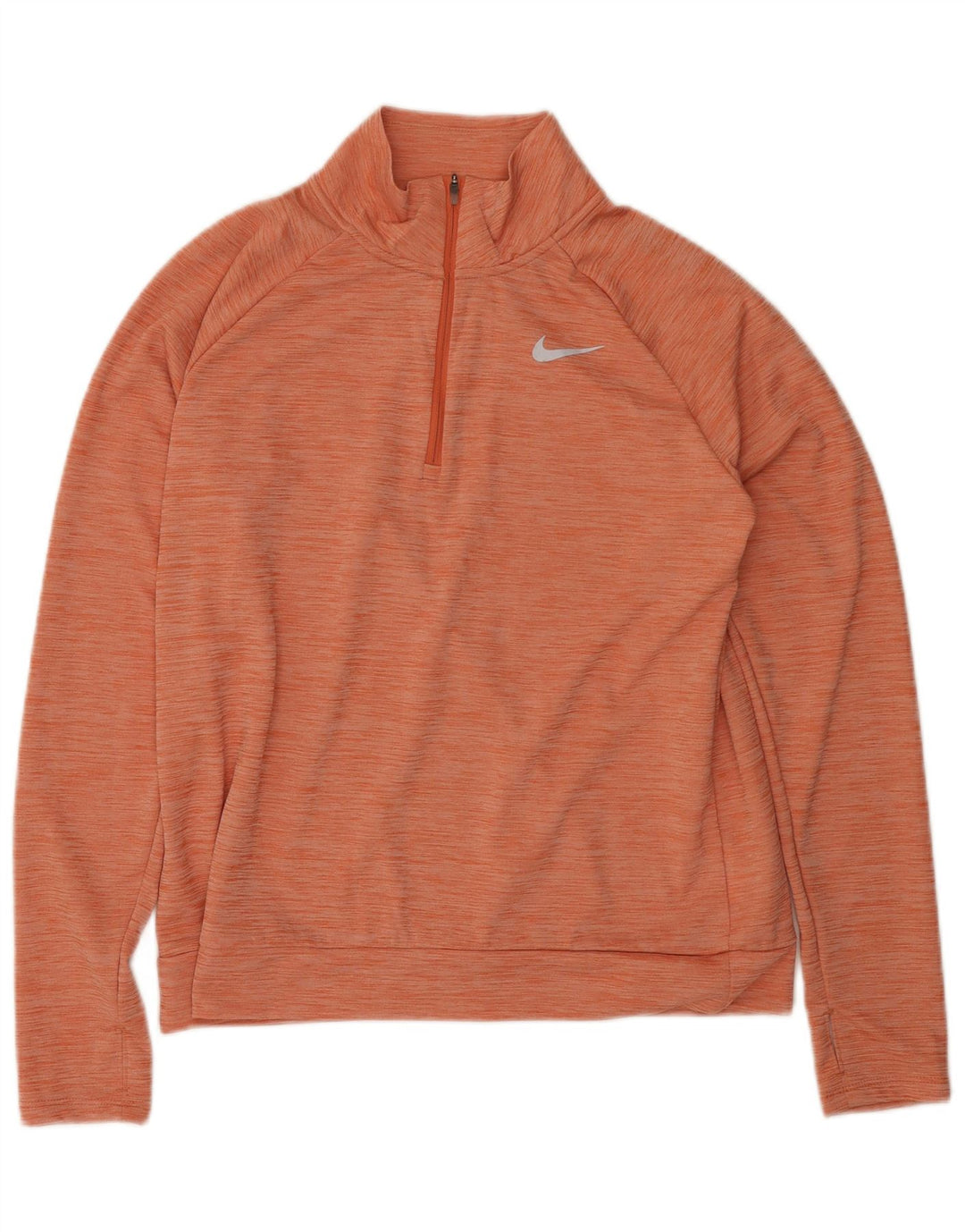Γυναικεία φόρμα πουλόβερ με φερμουάρ Nike Dri Fit Top UK 14 Medium Orange