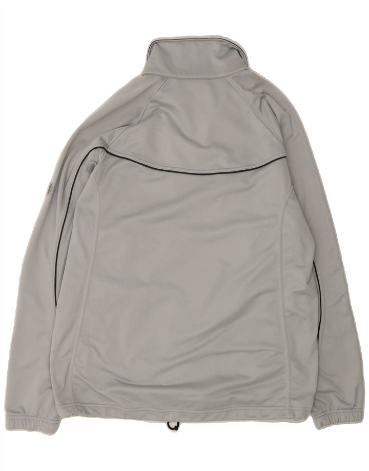 ASICS Mens Tracksuit Top Jacket Large Grey Vintage Asics and Second-Hand Asics from Messina Hembry 