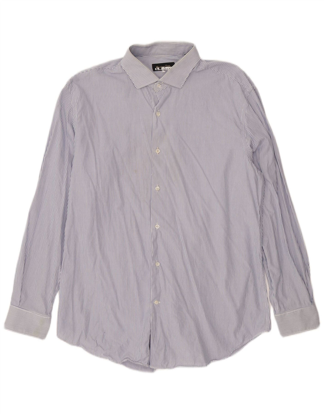 Ανδρικό πουκάμισο Massimo Dutti Μέγεθος 44 17 1/2 XL Blue Pinstripe