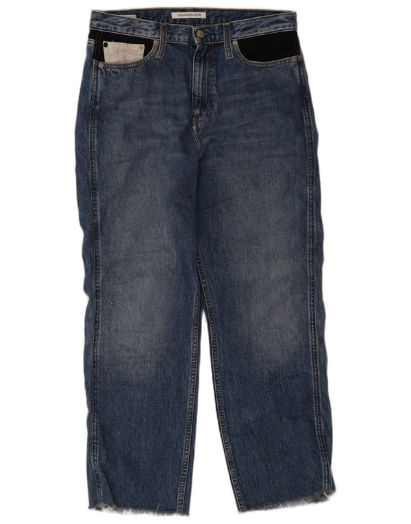 Γυναικείο τζιν ίσιο Calvin Klein W30 L26 Μπλε βαμβακερό