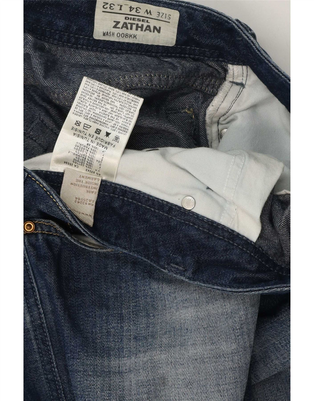 Diesel Ανδρικό Τζιν Zathan Regular Bootcut W34 L32 Μπλε βαμβακερό