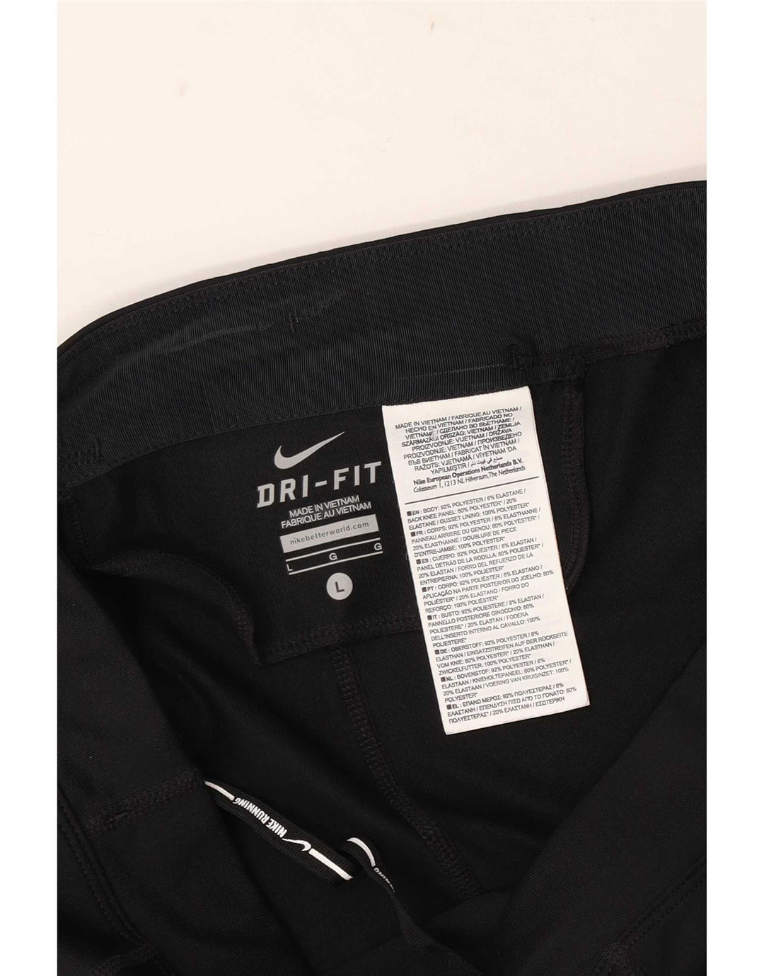 Nike Γυναικείο Dri Fit Capri Κολάν UK 14 Large Μαύρο Πολυεστέρα