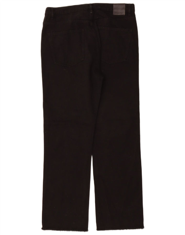 Massimo Dutti γυναικείο ψηλό ίσιο τζιν EU 40 Medium W30 L29 Μαύρο