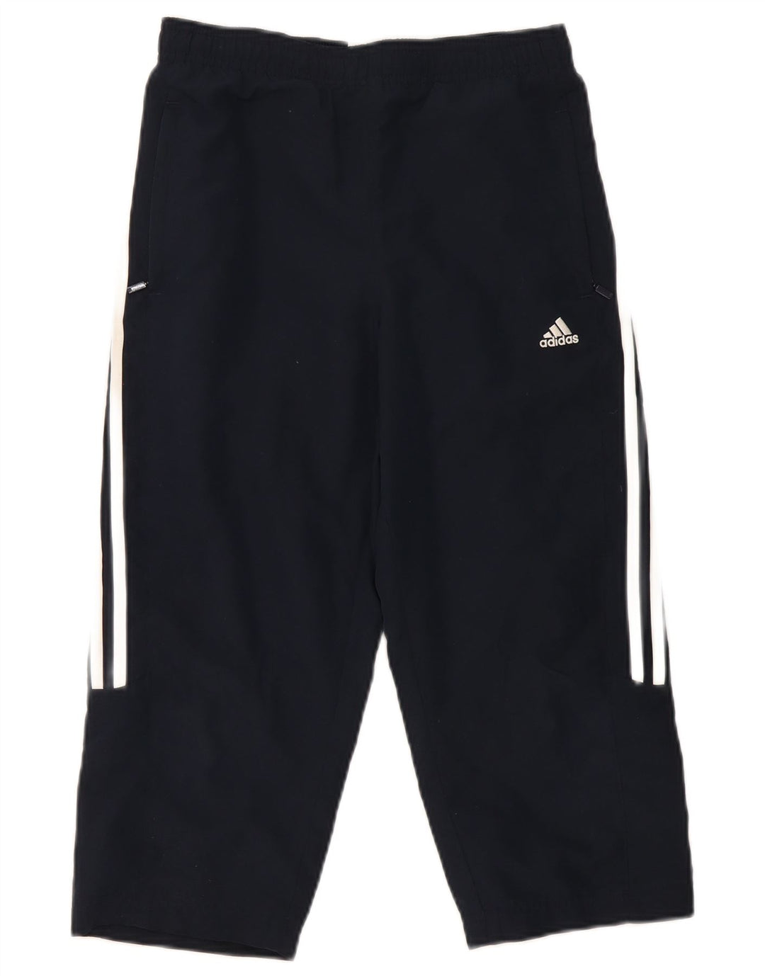 Adidas Γυναικεία φόρμα Capri Παντελόνια UK 10 Small Navy Blue Polyester