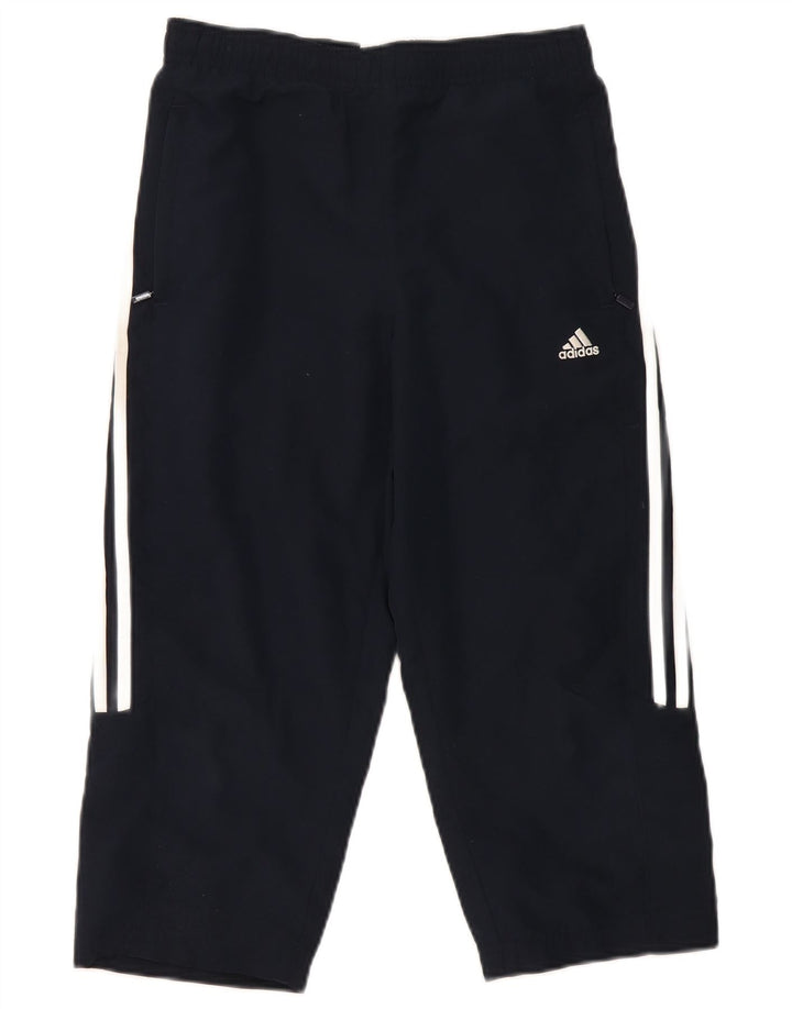 Adidas Γυναικεία φόρμα Capri Παντελόνια UK 10 Small Navy Blue Polyester