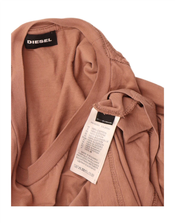 Diesel Ανδρικό γραφικό τοπ Μακρυμάνικο μεγάλο καφέ βαμβακερό