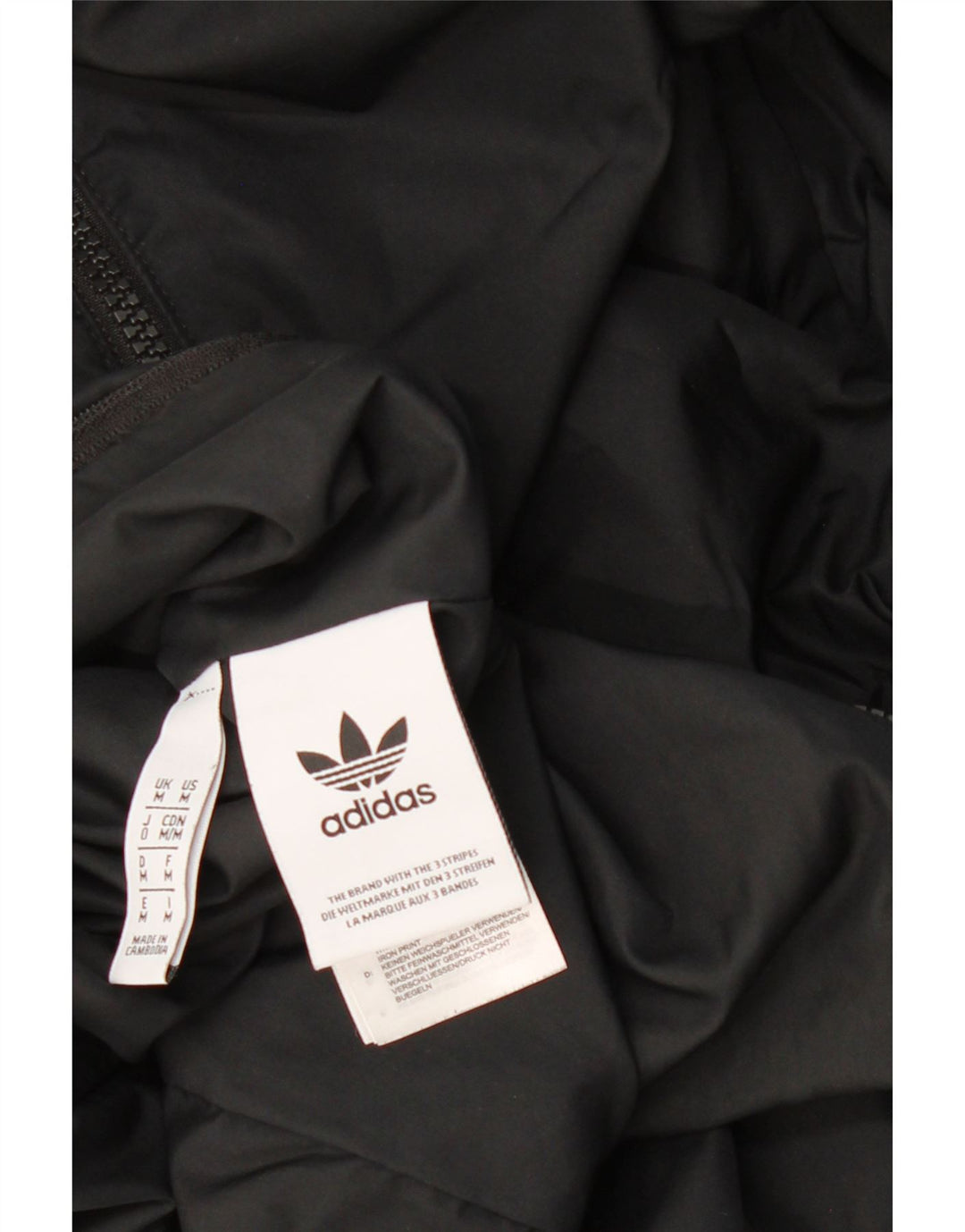 Ανδρικό γραφικό αναστρέψιμο μπουφάν ADIDAS UK 38 Medium Black Colourblock