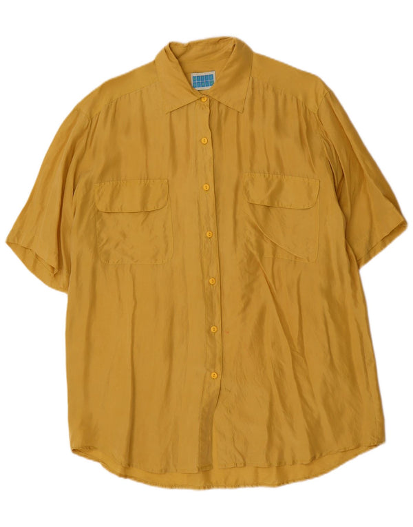 Γυναικείο Witty Girl Longline κοντομάνικο πουκάμισο UK 10 Small Yellow