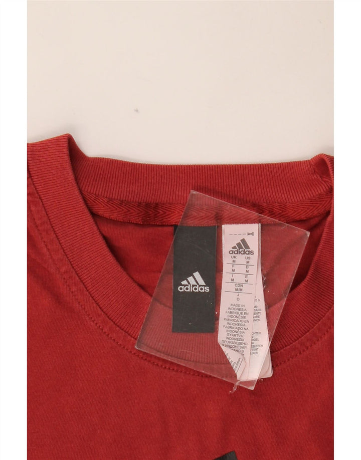 Ανδρικό γραφικό μπλουζάκι ADIDAS Top Medium Red