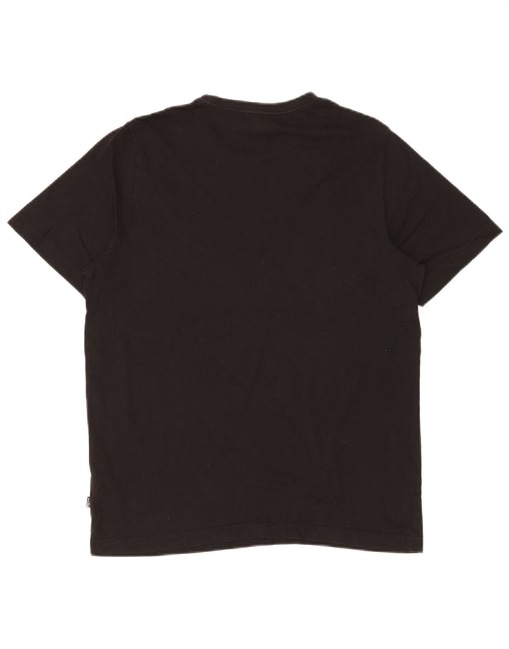 Ανδρικό T-Shirt Puma Τοπ μεσαίο μαύρο βαμβακερό