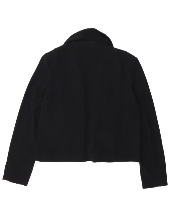 MARKS & SPENCER Γυναικείο Open Blazer Jacket UK 12 Medium Black Polyester