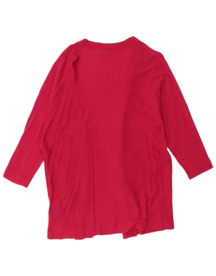 Massimo Dutti Γυναικείο πουλόβερ με ανοιχτό μανίκι 3/4 UK 14 Medium Pink