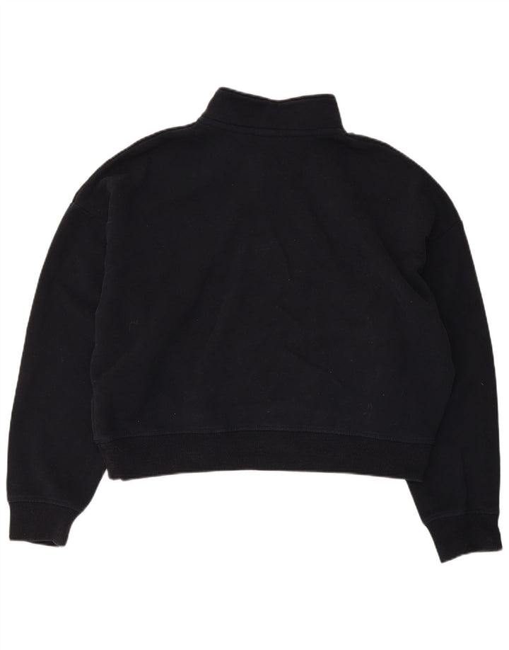 Superdry Γυναικεία φούτερ με μεγάλο μέγεθος Crop Jumper UK 16 Large Navy Blue